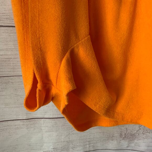 Wild Fable Orange Terry Cloth Romper Short Outfit Bow Front Keyhole Halter Tie S - Picture 8 of 11